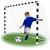 Poarta de fotbal din otel, 200x300cm, profil 38mm, cu elemente de fixare Household NewTrend