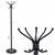 Cuier tip pom din metal cu baza de marmura, 14 agatatoare, 176cm, negru Household NewTrend