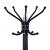 Cuier tip pom din metal cu baza de marmura, 14 agatatoare, 176cm, negru Household NewTrend