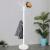 Cuier tip pom din metal cu baza de marmura, 14 agatatoare, 176cm, alb Household NewTrend