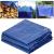 Prelata din polietilena impermeabila laminata, 60g/m2, 4x6m, albastra Household NewTrend