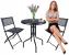 Set mobilier gradina Sersimo Oneiro, 2 scaune pliabile, 1 masa, negru Household NewTrend