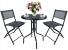Set mobilier gradina Sersimo Oneiro, 2 scaune pliabile, 1 masa, negru Household NewTrend