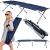 Pat pliant pentru camping, structura metalica, 190x74x42cm, 150kg, albastru marin Household NewTrend