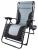 Sezlong scaun pliant plaja sau gradina, Siesta, gravitatie zero, cu tetiera, 175x75x110 cm, negri gri Household NewTrend