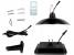 Lampa solara tip pendul, panou solar independent cu cablu de 3 metri, cu telecomanda Household NewTrend