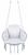 Scaun rotund Sersimo tip leagan suspendat cu perna Confort casa sau gradina, gri Household NewTrend