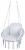 Scaun rotund Sersimo tip leagan suspendat cu perna Confort casa sau gradina, gri Household NewTrend
