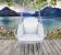 Scaun rotund Sersimo tip leagan suspendat cu perna Confort casa sau gradina, gri Household NewTrend