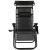 Sezlong pliabil SERSIMO GC3, Relax Zero Gravity cu parasolar, 175cm, negru Household NewTrend