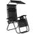 Sezlong pliabil SERSIMO GC3, Relax Zero Gravity cu parasolar, 175cm, negru Household NewTrend