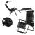 Sezlong pliabil SERSIMO GC3, Relax Zero Gravity cu parasolar, 175cm, negru Household NewTrend