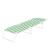 Sezlong pliant Sersimo, 186 x 56 cm, pentru plaja sau gradina, alb verde, capacitate 110kg Household NewTrend
