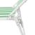 Sezlong pliant Sersimo, 186 x 56 cm, pentru plaja sau gradina, alb verde, capacitate 110kg Household NewTrend