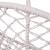 Scaun rotund tip leagan suspendat pentru casa sau gradina, cu franjuri, 150kg, crem Household NewTrend