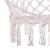 Scaun rotund tip leagan suspendat pentru casa sau gradina, cu franjuri, 150kg, crem Household NewTrend