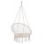 Scaun rotund tip leagan suspendat pentru casa sau gradina, cu franjuri, 150kg, crem Household NewTrend