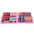 Set de pictura si desen pentru copii, 258 de piese, trusa plastic roz Household NewTrend