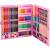 Set de pictura si desen pentru copii, 258 de piese, trusa plastic roz Household NewTrend