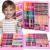 Set de pictura si desen pentru copii, 258 de piese, trusa plastic roz Household NewTrend