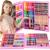 Set de pictura si desen pentru copii, 258 de piese, trusa plastic roz Household NewTrend