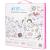 Set de pictura si desen pentru copii, 258 de piese, trusa plastic roz Household NewTrend