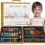 Set de pictura si desen pentru copii, 150 de piese, trusa lemn maro Household NewTrend