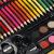 Set de pictura si desen pentru copii, 150 de piese, trusa lemn maro Household NewTrend