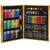 Set de pictura si desen pentru copii, 150 de piese, trusa lemn maro Household NewTrend