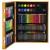 Set de pictura si desen pentru copii, 150 de piese, trusa lemn maro Household NewTrend