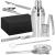 Set Cocktail Shaker Kit pentru barmani 550ml, KI22, suport bambus, 9 piese Household NewTrend