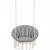 Scaun rotund Sersimo tip leagan suspendat cu perna Confort Plus casa sau gradina, bej Household NewTrend