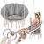 Scaun rotund Sersimo tip leagan suspendat cu perna Confort Plus casa sau gradina, bej Household NewTrend