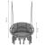 Scaun rotund Sersimo tip leagan suspendat cu perna Confort Plus casa sau gradina, gri inchis Household NewTrend