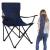 Scaun pliabil camping sau pescuit Sersimo, cu suport pahar, albastru inchis Household NewTrend