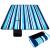 Patura pentru picnic sau plaja, cu folie izolatoare si maner, 200x200cm, alb albastru Household NewTrend