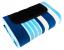 Patura pentru picnic sau plaja, cu folie izolatoare si maner, 200x200cm, alb albastru Household NewTrend