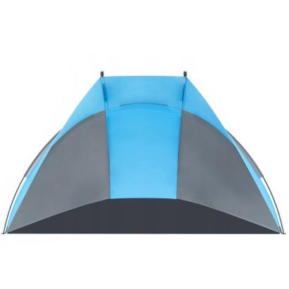 Cort plaja si picnic deschis Sersimo, protectie UV, 220x115x120cm, albastru gri Household NewTrend