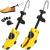 Set 2 sanuri pentru largit si alungit pantofi, din plastic, marime 44-46, galben Household NewTrend