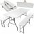 Set masa cu 2 banci pliabile tip valiza pentru gradina, camping, terase, 180x72x75cm Household NewTrend