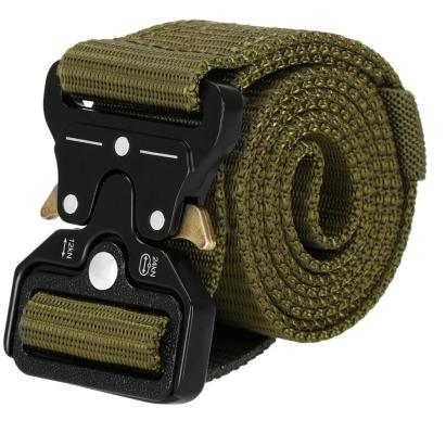 Curea centura Tactical Combat pentru barbati 3.5 x 125 cm, rezistent, verde Household NewTrend