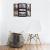 Rama foto de perete, colaj de 6 fotografii, 36x42cm, negru Household NewTrend