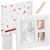 Kit amprenta mulaj manuta sau piciorus bebe si rama foto, 23x28cm, cu cutie de cadou, cadrul alb Household NewTrend
