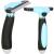 Perie trimmer pentru caini si pisici cu par lung sau scurt, autocuratare, lama 10cm, negru albastru Household NewTrend