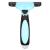 Perie trimmer pentru caini si pisici cu par lung sau scurt, autocuratare, lama 10cm, negru albastru Household NewTrend