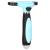 Perie trimmer pentru caini si pisici cu par lung sau scurt, autocuratare, lama 10cm, negru albastru Household NewTrend