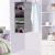 Organizator dulap Sersimo, 4 compartimente, textil, 80cm, gri Household NewTrend