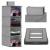 Organizator dulap Sersimo, 4 compartimente, textil, 80cm, gri Household NewTrend