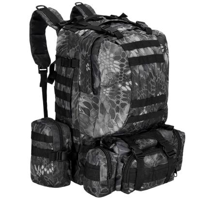 Rucsac militar pentru drumetie, impermeabil, ultra usor, 50litri, gri Household NewTrend