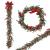 Ghirlanda artificiala decorativa de Craciun, aspect inzapezit, 150 cm, ace 3D, verde Household NewTrend